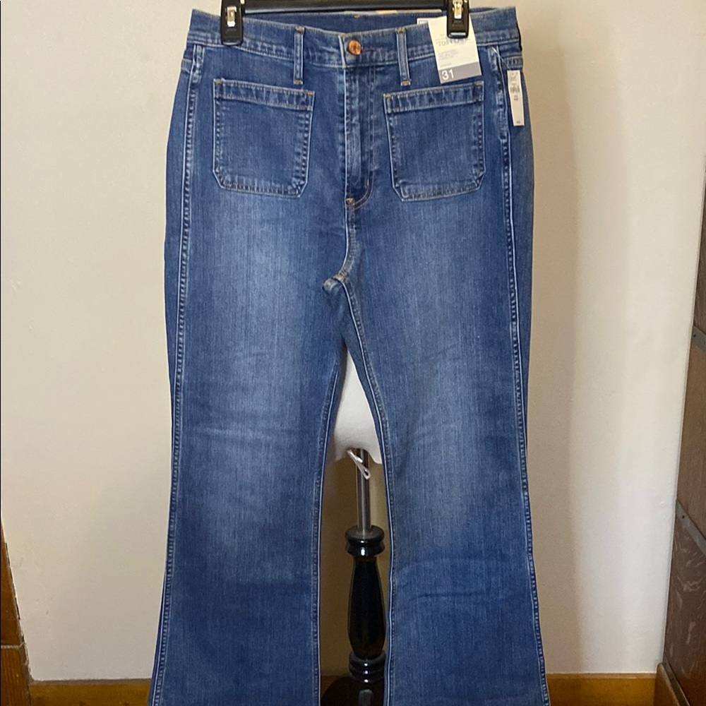 GAP Blue Flare & Wide Leg Jeans with Classic Indigo Wash